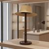 Freestanding Hat Stand with Round Base | Smooth Wood Finish, Tabletop Rack, for Countertop Short