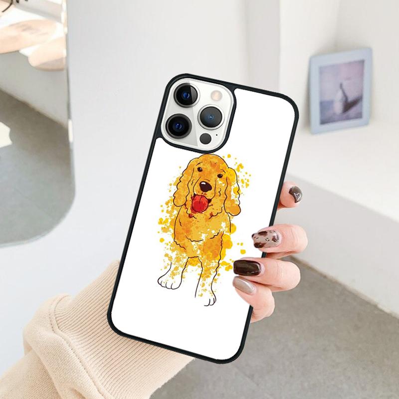 Funny Cocker Spaniel Dog Phone Case For iPhone 17 Air 16 15 14 11 12 13 Pro MAX Plus Coque Cover Shell