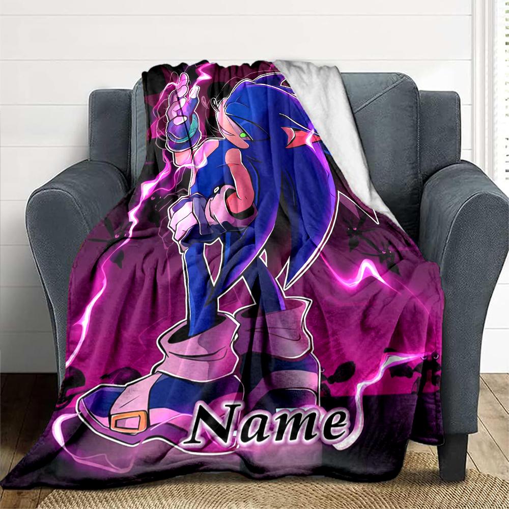 Custom 1pc Sonic Forces Adventure Blanket, Soft And Comfortable Blanket, Casual Warm, Camping Travel Blanket, Birthday Gift Q912191