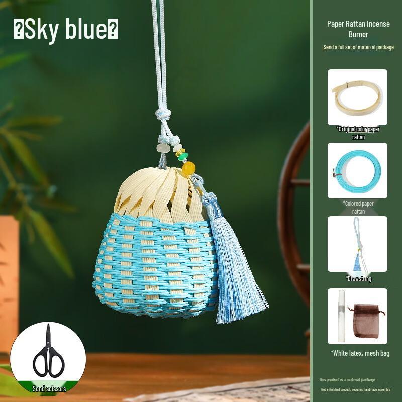 Dragon Boat Festival Hand-woven Rattan Sachet DIY Kit