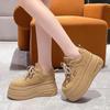 Fashion Height Increasing Thick Soled Dad Shoes for Women New Versatile Sponge Cake Casual Sports Vulcanized Shoes Platform Sneakers