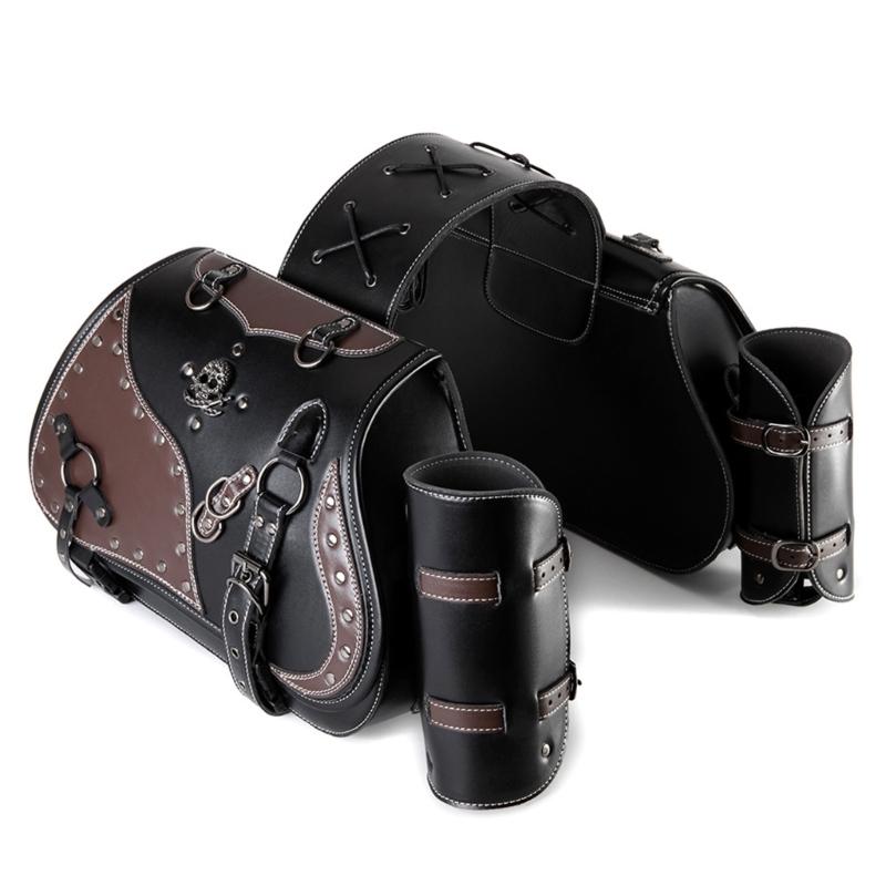 

Weatherproof Motorcycle Side Tool Bags Flexible & Easy to Maintain Saddlebags Pair for Daily Commute or Sunday Trip 1