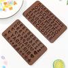 New Set of 2 Silicone Molds with English Letters and Numbers for Chocolate, Happy Birthday Cake Decorating Fondant Tools