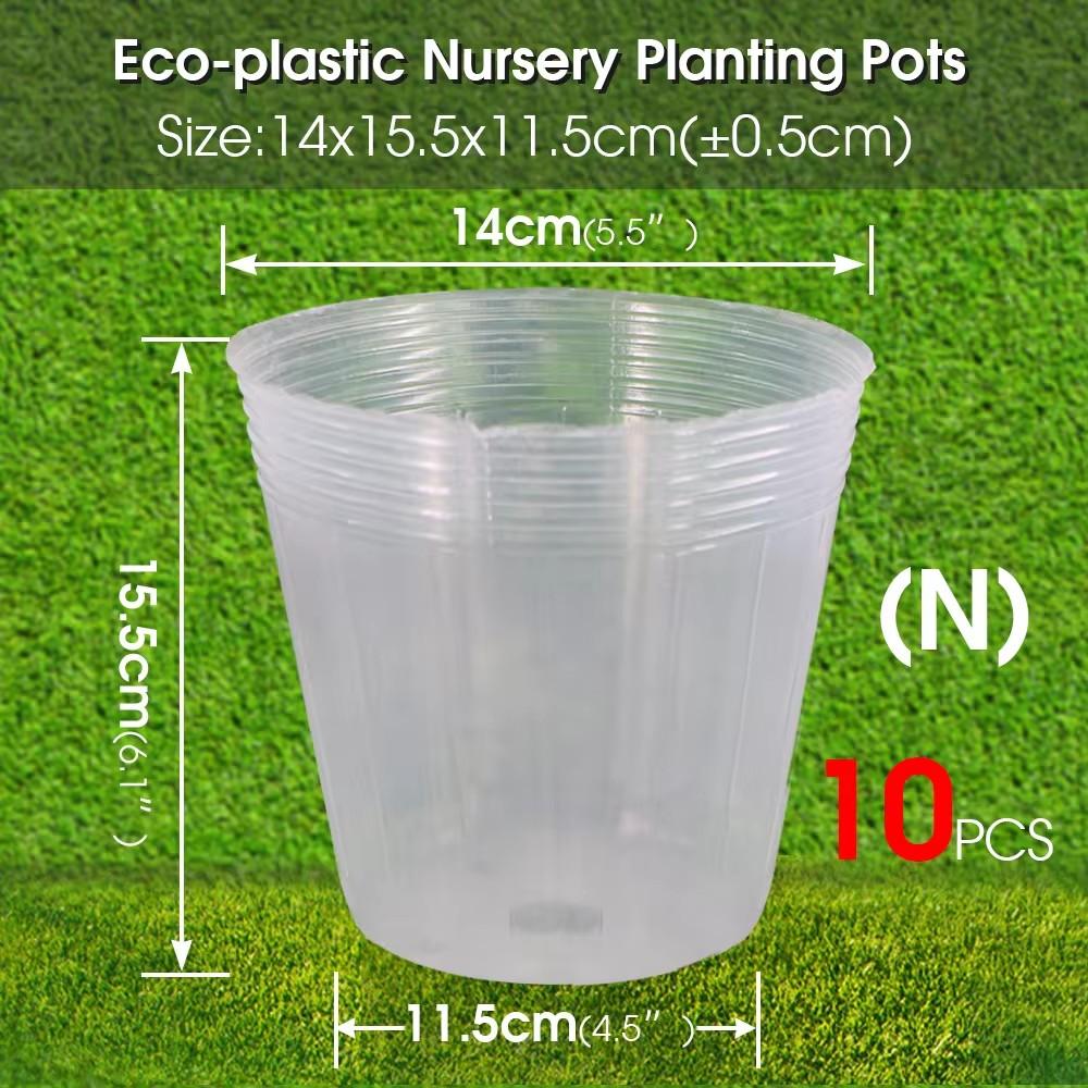 Reusable Orchid 10PCS  Transparency  Nursery Pot Plants Grow Nutrition Cups for Garden Flower Transplanting Propagation  Contain