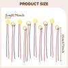 10Pcs 20mm Piezo Disc,Sound Sensors Sounder,with 3.94inch Wires Elements Transducer for Mic