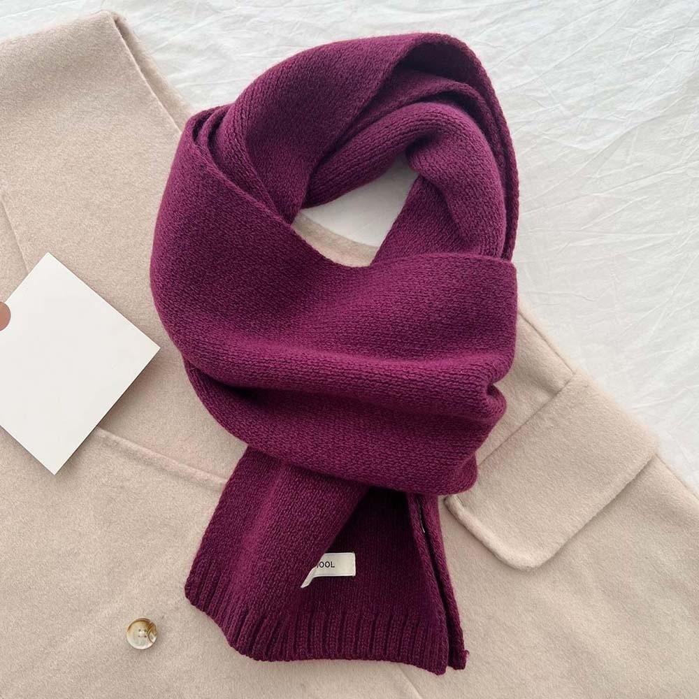 Cold-proof Long Thickened Neckscarf Soft Winter Warmer Scarf Large Knitting Wool Scarf  Autumn