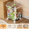 Transparent Multifunctional Storage Box: Large Capacity Plastic Organizer for Toys, Snacks, and Clothes