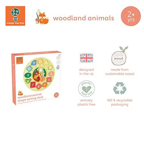Orange Tree Toys Forest Animal Sorting Clock (Ages 2 and Up) TYORA13142