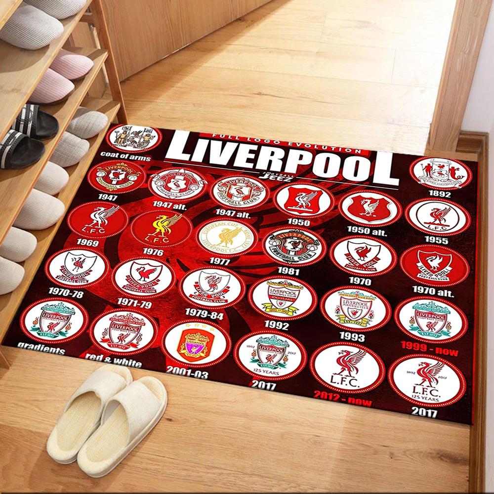 Liverpool Football Club Floor Mat Suitable For Outdoor Living Rooms Balcony Hallway Antislip Rug Decorate Offices Wedding Party Gift