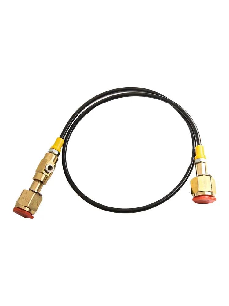 Large Tank Refill Station Charging Adapter Converts 36 Inch Hose CGA320 to CGA320 for High Pressure Applications