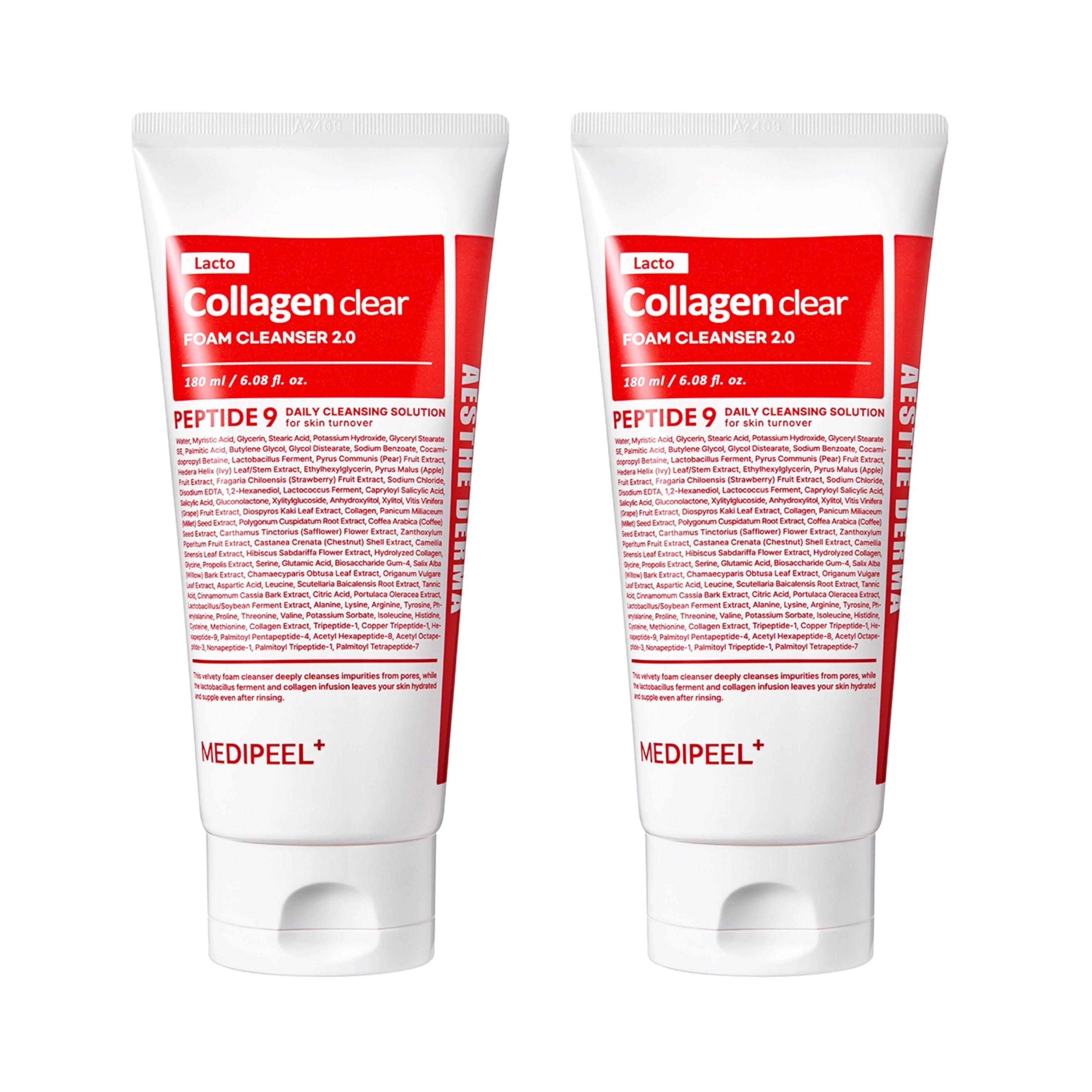 

Medipeel Collagen Clear Cleansing Foam 180ml x 2 Red Lacto Collagen