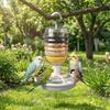 Transparent Hanging Bird Feeder Rust-resistant Automatic Bird Feeder  Garden