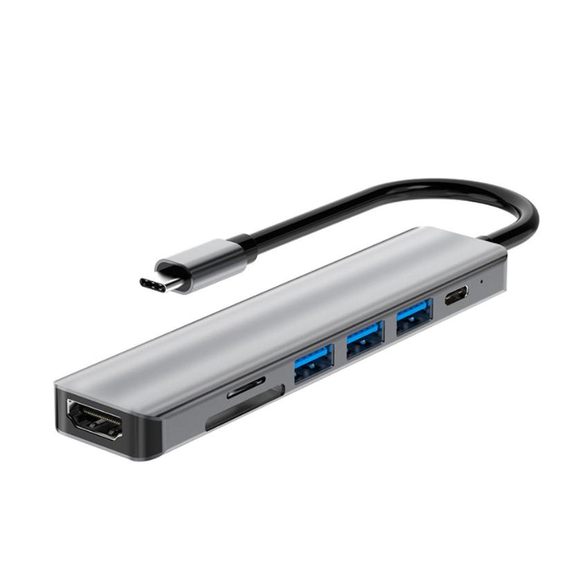 7-in-1 USB C Hub Docking Station Connecting to a Variety of USB Devices HDMI USB 3.0 Port Factory Price