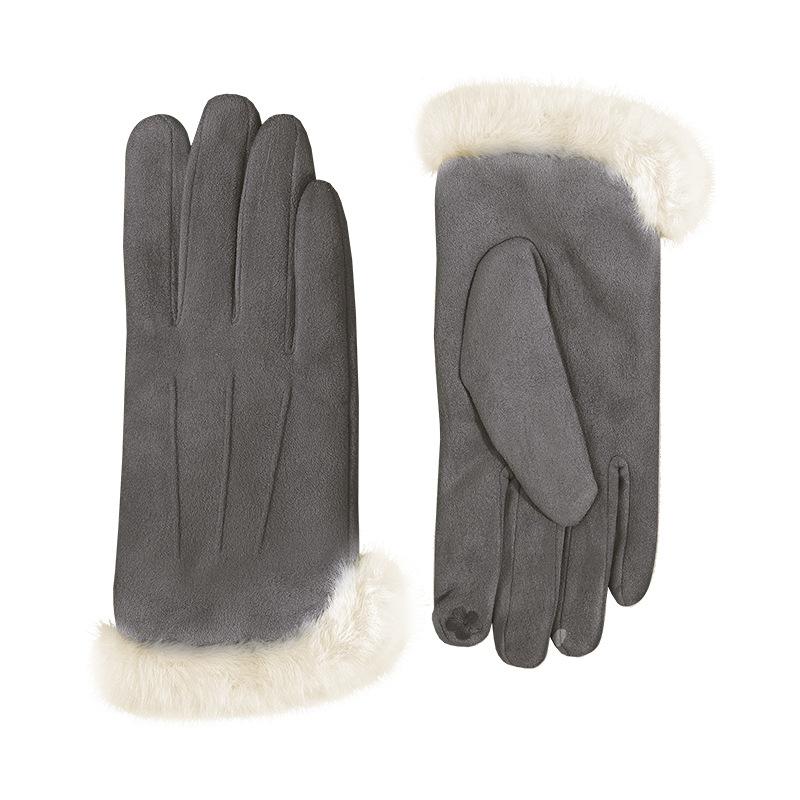 Winter Damen Thermo-Fleecehandschuhe aus Hirschleder, verdickte Fleecehandschuhe, winddichte Handschuhe, Herren Rad- und Skihandschuhe Damen
