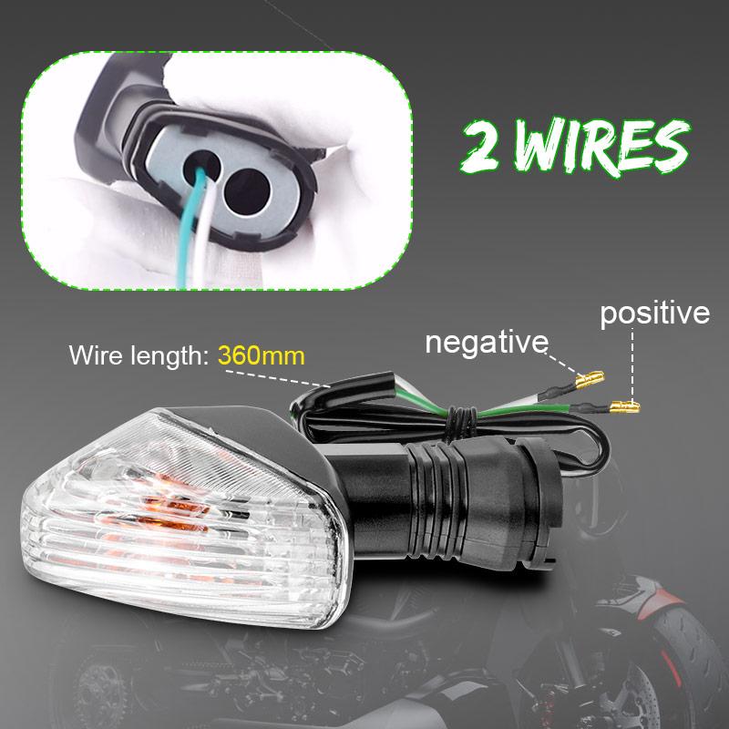 Motorcycle Turn Signals Light Amber Blinker Indicator Flasher Lamp for KAWASAKI NINJA ZX-10R ZX-6R ZX-10RR 1000 650R Z750 Z1000