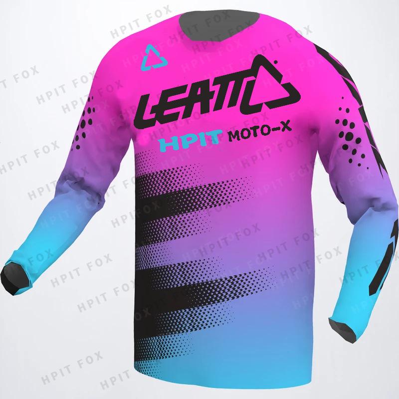 

Мужская влагоотводящая велосипедная толстовка - Джерси для даунхилла LEATT 2022, летняя, с длинным рукавом M жёлтый