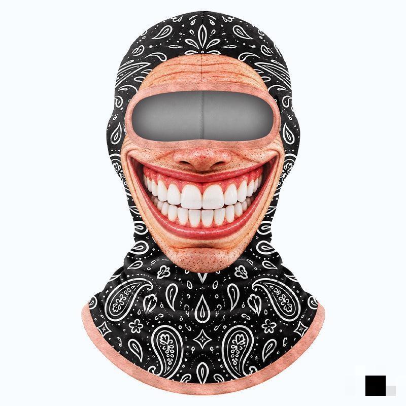 Смешная Маска-Балаклава для Старика с 3D-Печатью, Реалистичный Шлем на Все Лицо, Защита от Пыли для Езды на Велосипеде, Катания на Лыжах, Хэллоуина, Розыгрышей