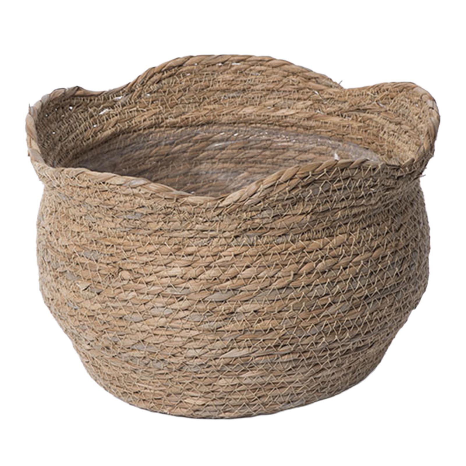 Nordic Style Woven Plant Pot Large Capacity Storage Basket for Home Decoration Storage