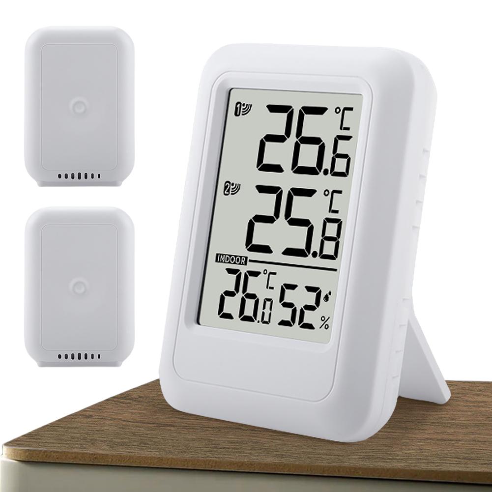 

Wireless Weather Station Indoor Outdoor Thermometer Foladable Stand Inside Outside Thermometer 100m Range for Home Office China Mainland