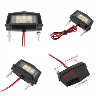 Motocykl 3 Led Tylna Tablica Rejestracyjna Hamulec Tablica Rejestracyjna Mini Tylne Światło