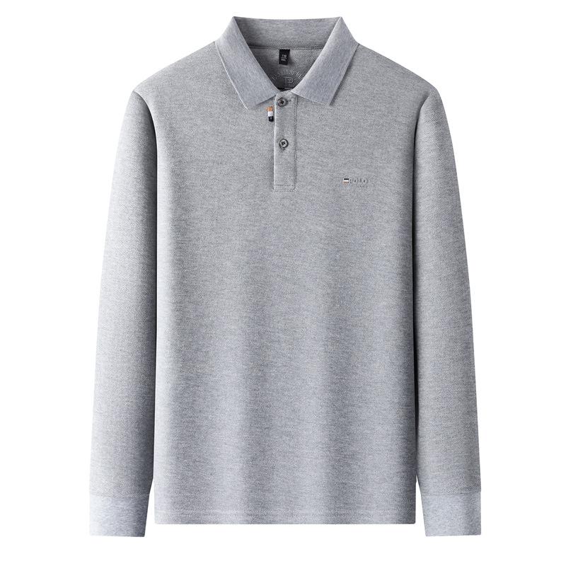 New Winter Arrival: Men's Fleece-Lined Polo Shirt ,Solid Color, Loose Fit, Casual & Versatile Men's Wear