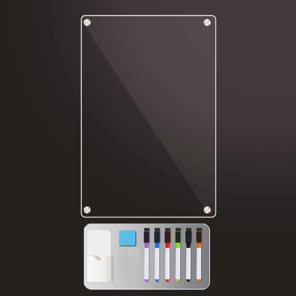 

Clear Fridge Magnet Sticker Reusable Fridge Menu Notice Board Message Board Home 20*30cm-Blank