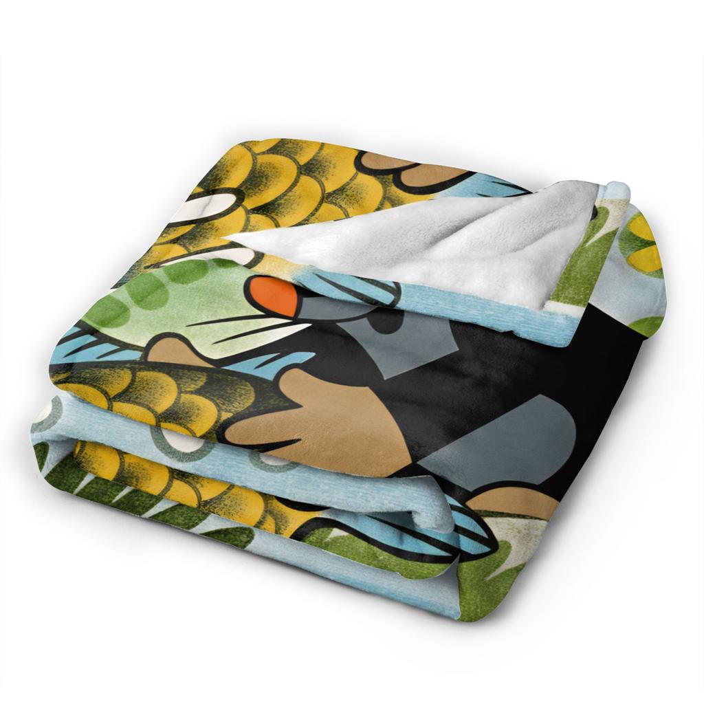 Czech Cartoon Krtek Mole Blanket Soft Cozy  Bedding Throws Spring Girl Couch Bed Travel Car Bedspread