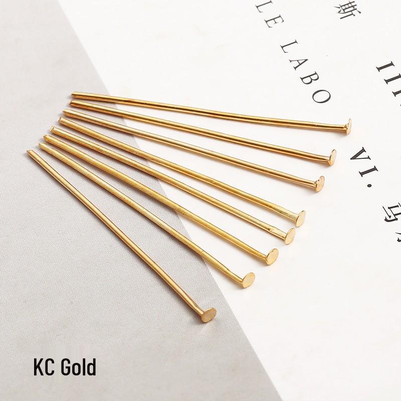 200 Flachkopf-T-Pins für DIY-Perlenarbeiten, handgefertigte Haarnadeln, Ohrringe und Schmuckzubehör