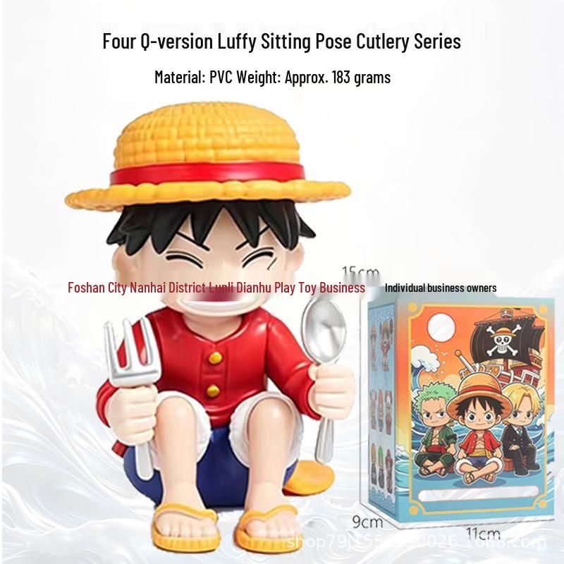 One Piece: Eight Character Model Figures - Luffy, Zoro, Nami & More