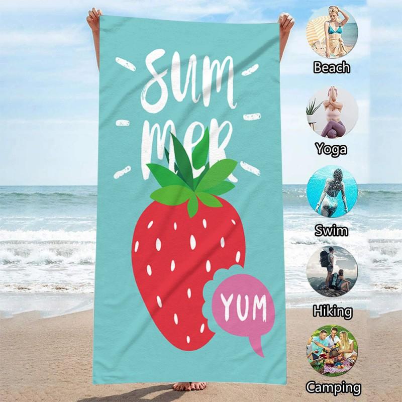 Ręcznik Plażowy Summer Yum 150X70 Cm Kąpielowy Dla Dzieci Na Basen