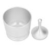 Kaffeepulver-Picker Aluminiumlegierung Ergonomischer Kaffeepulver-Auffänger für 51mm 53mm 58mm Siebträger Silber