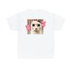 Funny Cat Meme Heart Eyes Short Sleeves TShirt Cute Aesthetic Sassy Cat Lover Trendy Casual Streetwear Graphic Tee Top Y2k Top