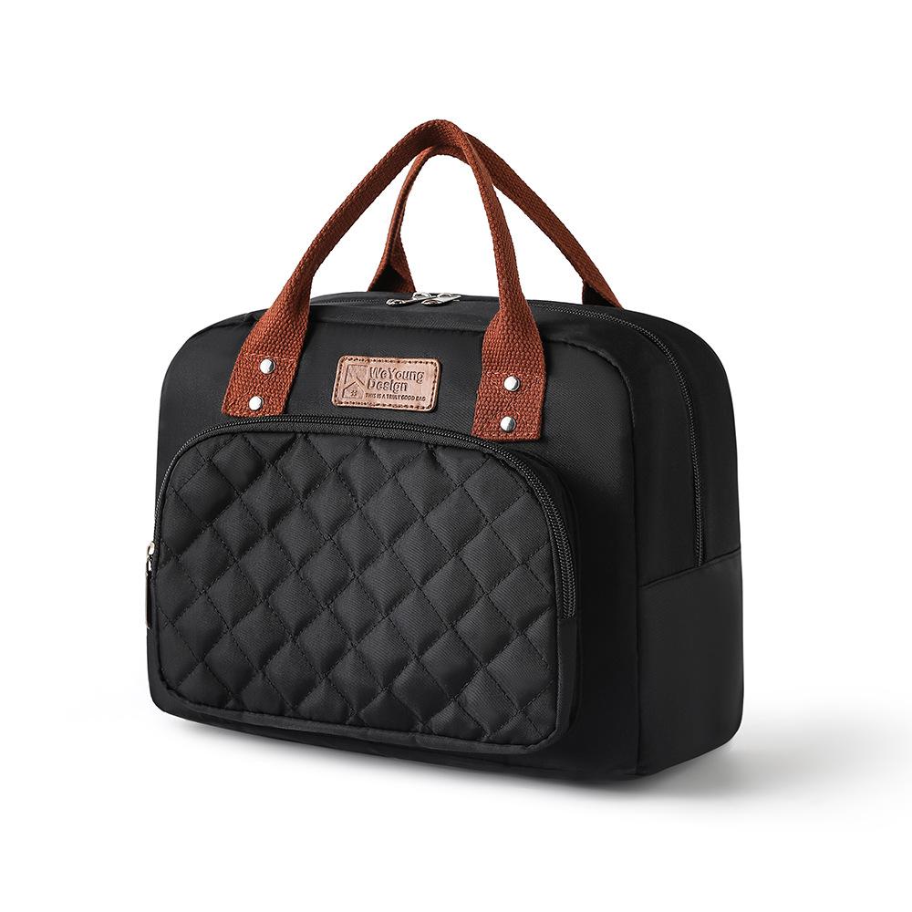 

Insulated Lunch Box For Men & Women – Leak-Proof Cooler Bag With 4 Pockets, Adjustable Strap, Perfect For Work, Travel, And Picnics One Size чёрный