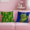 Trendy KKermit the Froging Cushion Cover Comfortable Reversible Pillow Cover Ideal for Car Sofa Bedroom  Beyond