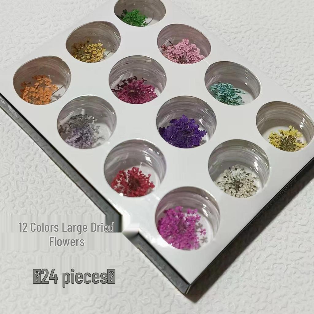 12-Color Crystal Nail Powder Glitter Set