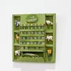 Green Wooden Square Manual Calendar Decor Desktop Ornament