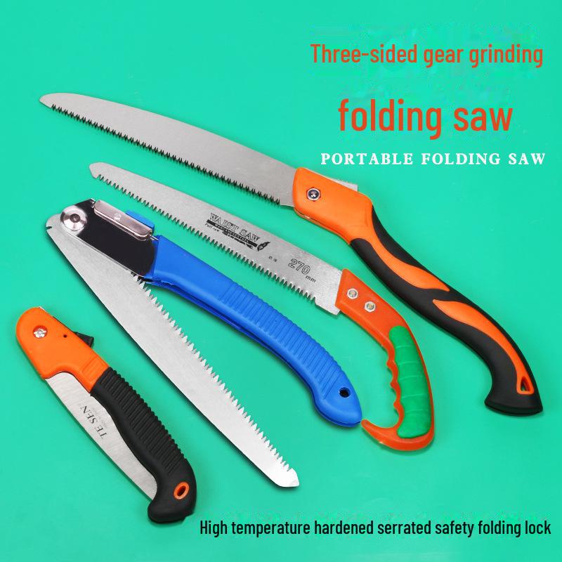 Portable Folding Hand Saw for Pruning, Woodworking, and Outdoor Use