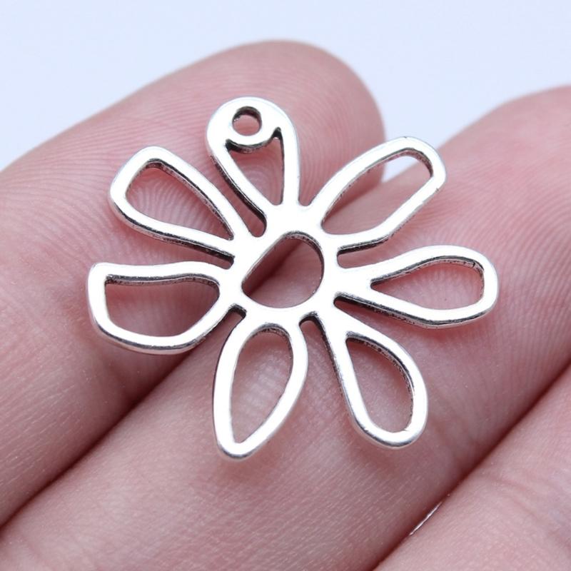 Hollow Flower Pendant DIY Necklace Bracelet Supplies for Necklace Jewelry Making