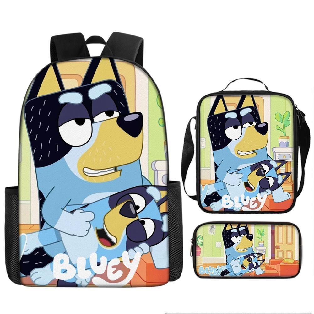 New Bloy Dog Cartoon Elementary School Bag Pencil Bag Pattern Diversified Backpack
