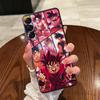 Black Soft Phone Cover Case for Samsung Galaxy A22 A52 A32 A23 A53 A35 A36 A24 A55 A25 A71 A26 A72 A41 A51 A73 Anime DragonS