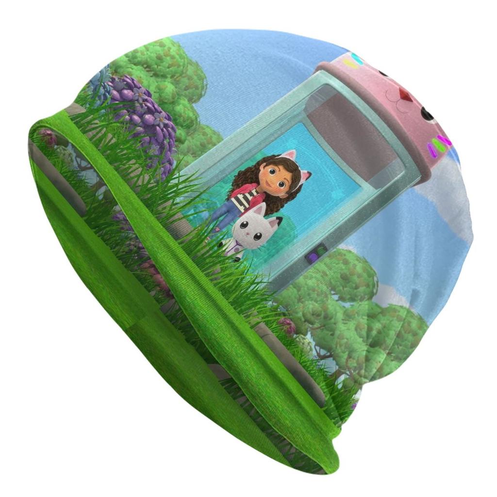 Gabbys Dollhouses Cartoon Skullies Beanies Hats Cute Fashion Unisex Outdoor Cap Warm Head Wrap Bonnet Hat