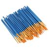 50Pcs Paint Brush Set Nylon Bristles Multiple Models Strong Adsorption Art Paint Brush Set for Watercolor Oil Painting