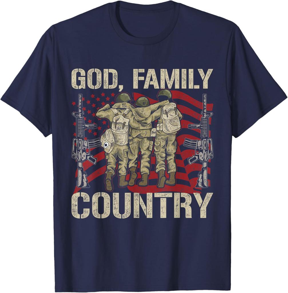 American Pride Proud US Army Soldier Veteran T-Shirt 100% Cotton O-Neck Short Sleeve Summer Casual Mens T-shirt Streetwear