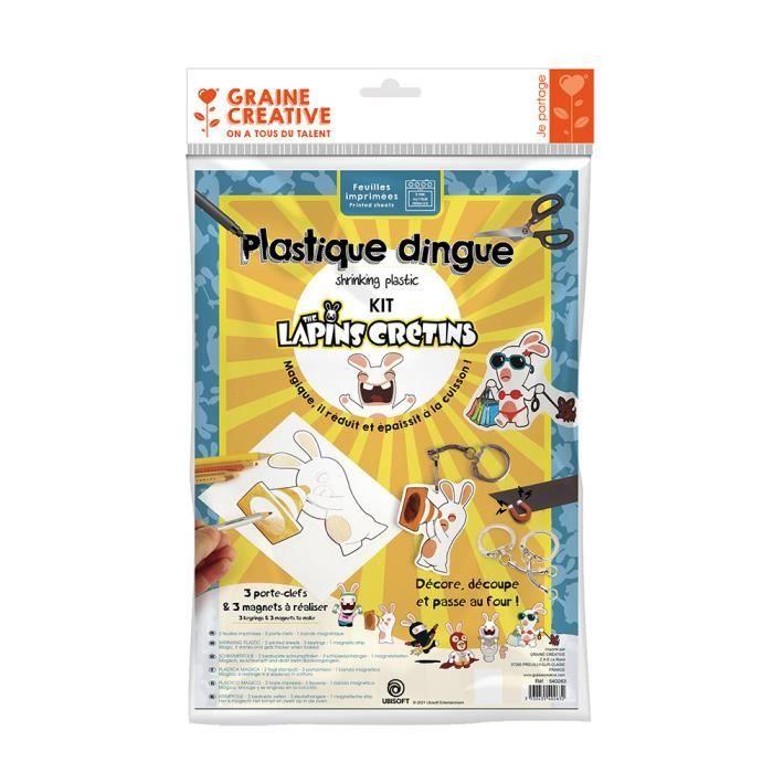 Crazy Plastic Rabbids Keychain and Magnet Kit