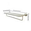 Towel Rack with Shelf Stainless Steel WallAttached Rustproof Mirror Light
