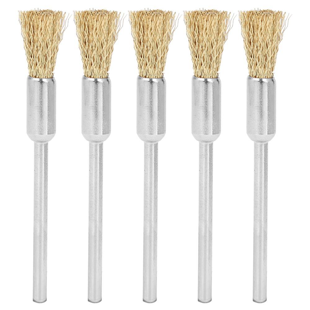 5pcs Mini Size Nail Drill Bit Cleaning Brush Nail Drill Bit Cleaner Pedicure Tool Upkeep