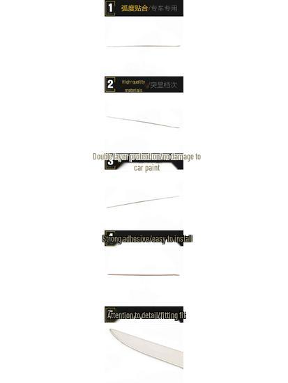 Huansu S5 Tailgate Trim & Rear Bumper Protector Sticker