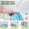 4Pcs Reusable Cooling Ice Bags, Mini Cold Pack for Face Knees Ankles Body, Thickened Leakproof for Sports & Outdoor