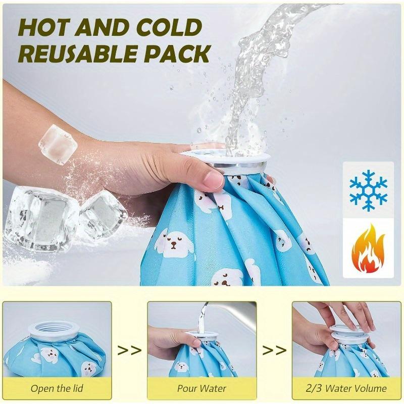 4Pcs Reusable Cooling Ice Bags, Mini Cold Pack for Face Knees Ankles Body, Thickened Leakproof for Sports & Outdoor