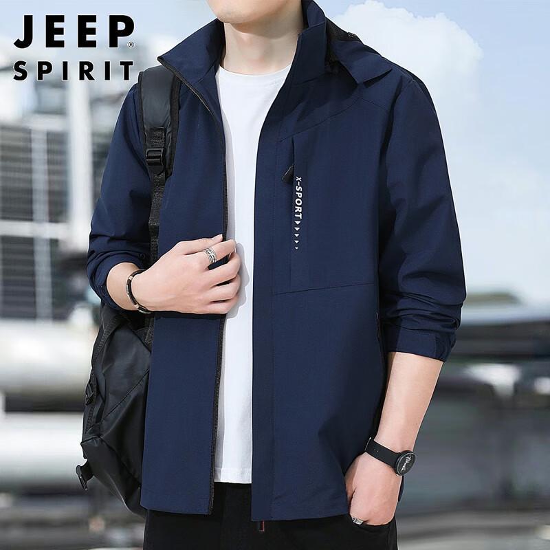 JEEP SPIRIT Men's Hooded Casual Jacket